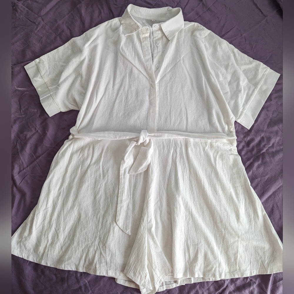 NWOT Linen Romper